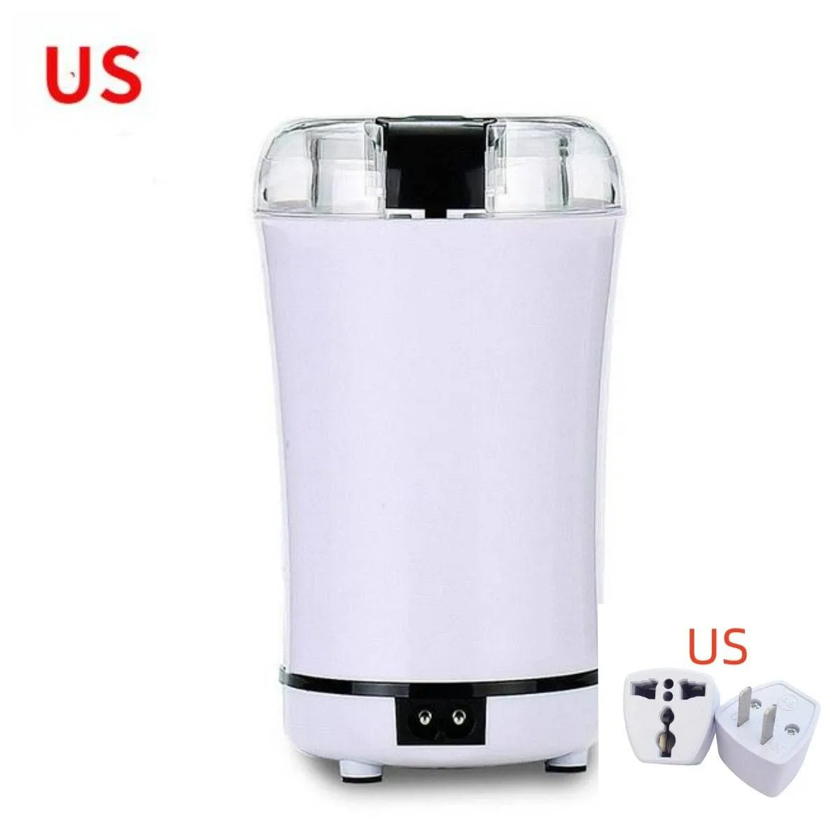 Stainless Steel Nut Electric Coffee Grinder Bean Grain Household Pepper Kitchen Tools Gadgets Dining Bar Home Garden