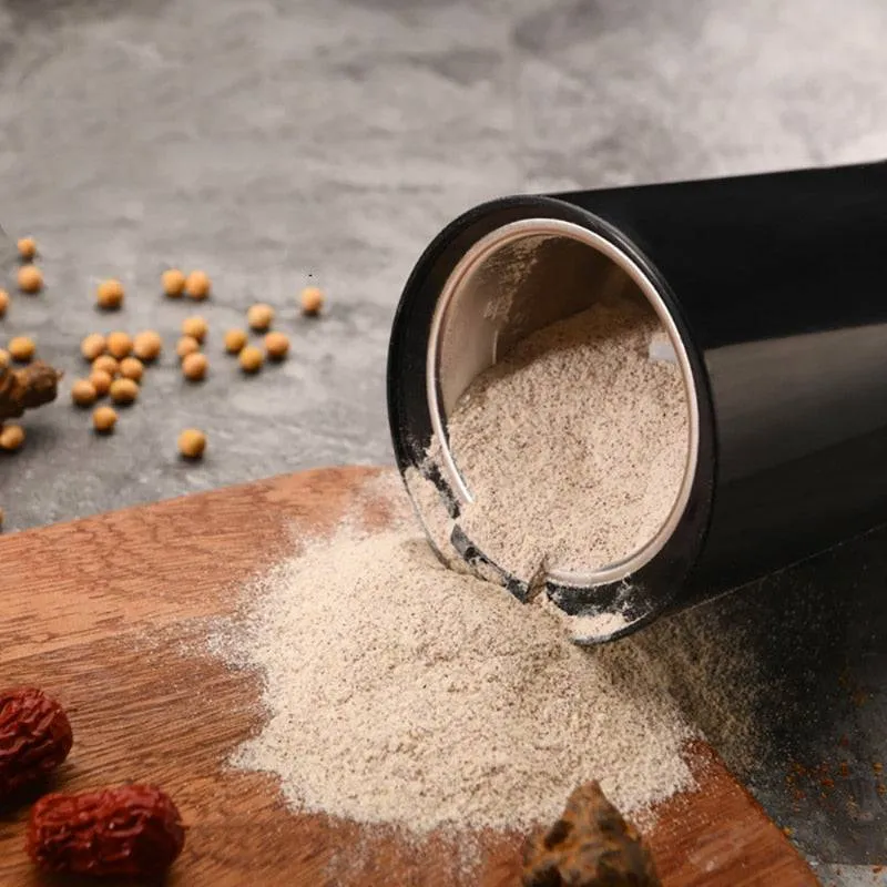 Stainless Steel Nut Electric Coffee Grinder Bean Grain Household Pepper Kitchen Tools Gadgets Dining Bar Home Garden