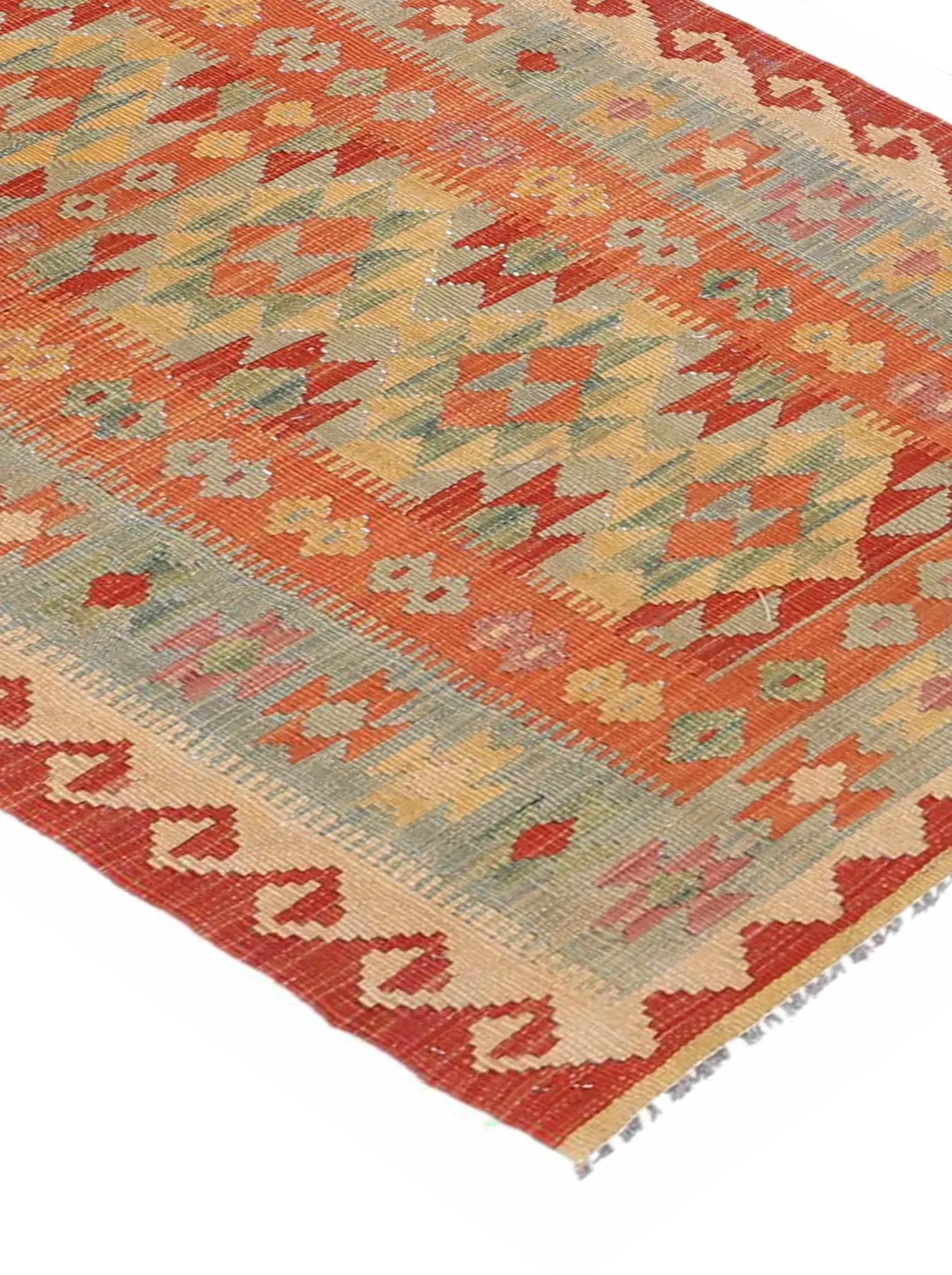 Starburst Design Power Loom White Area Rug- 5' 0" X 8' 0"