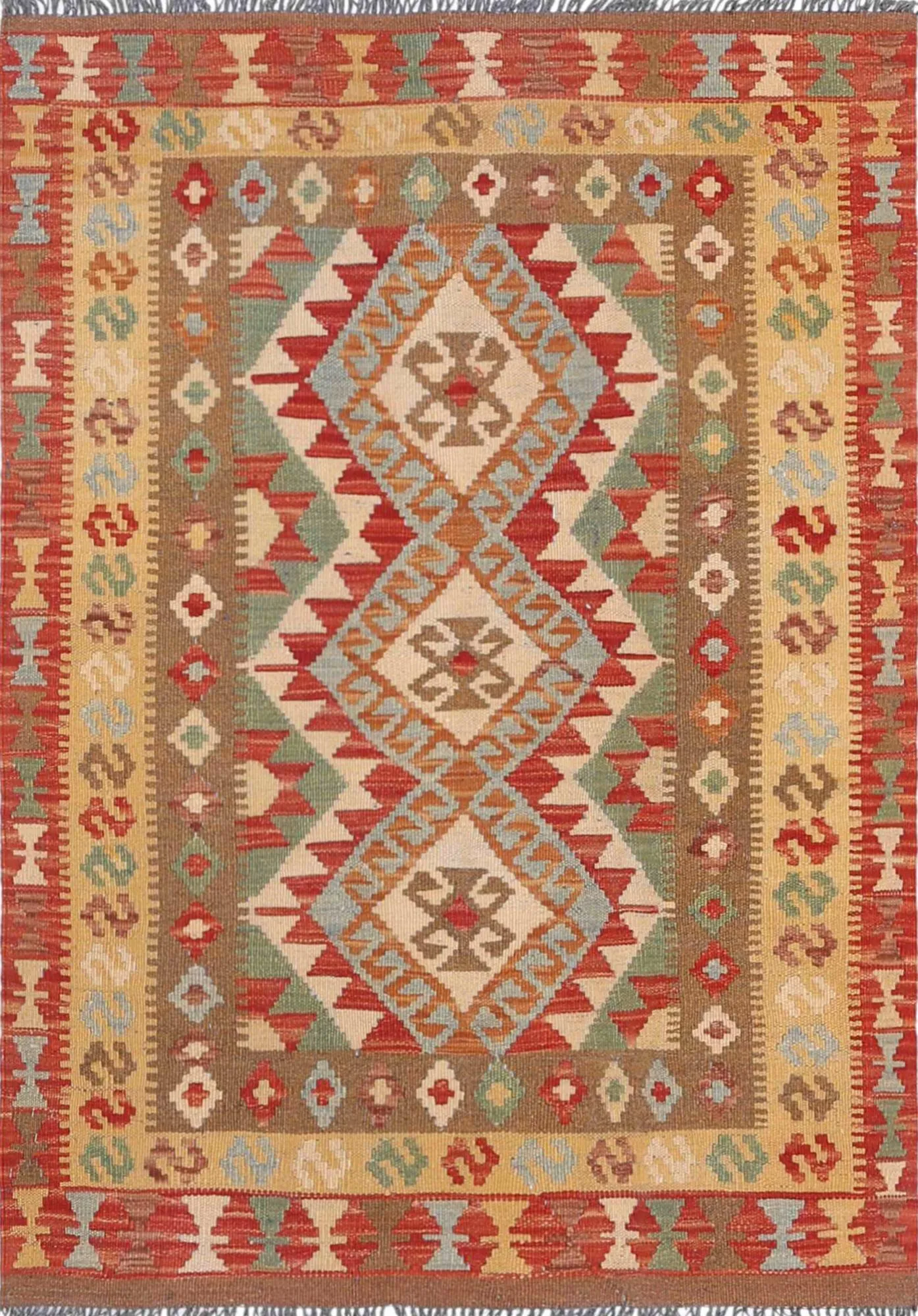 Starburst Design Power Loom White Area Rug- 8' 6" X 11' 6"