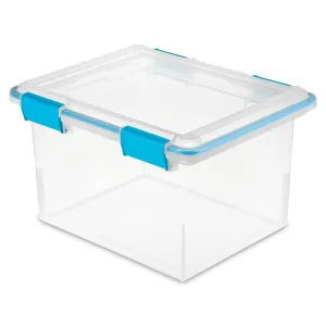 Sterilite Gasket Box Clear with Lid 32qt 1pc