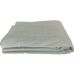 Stonewashed Cotton Reversible Quilt | Sage Green
