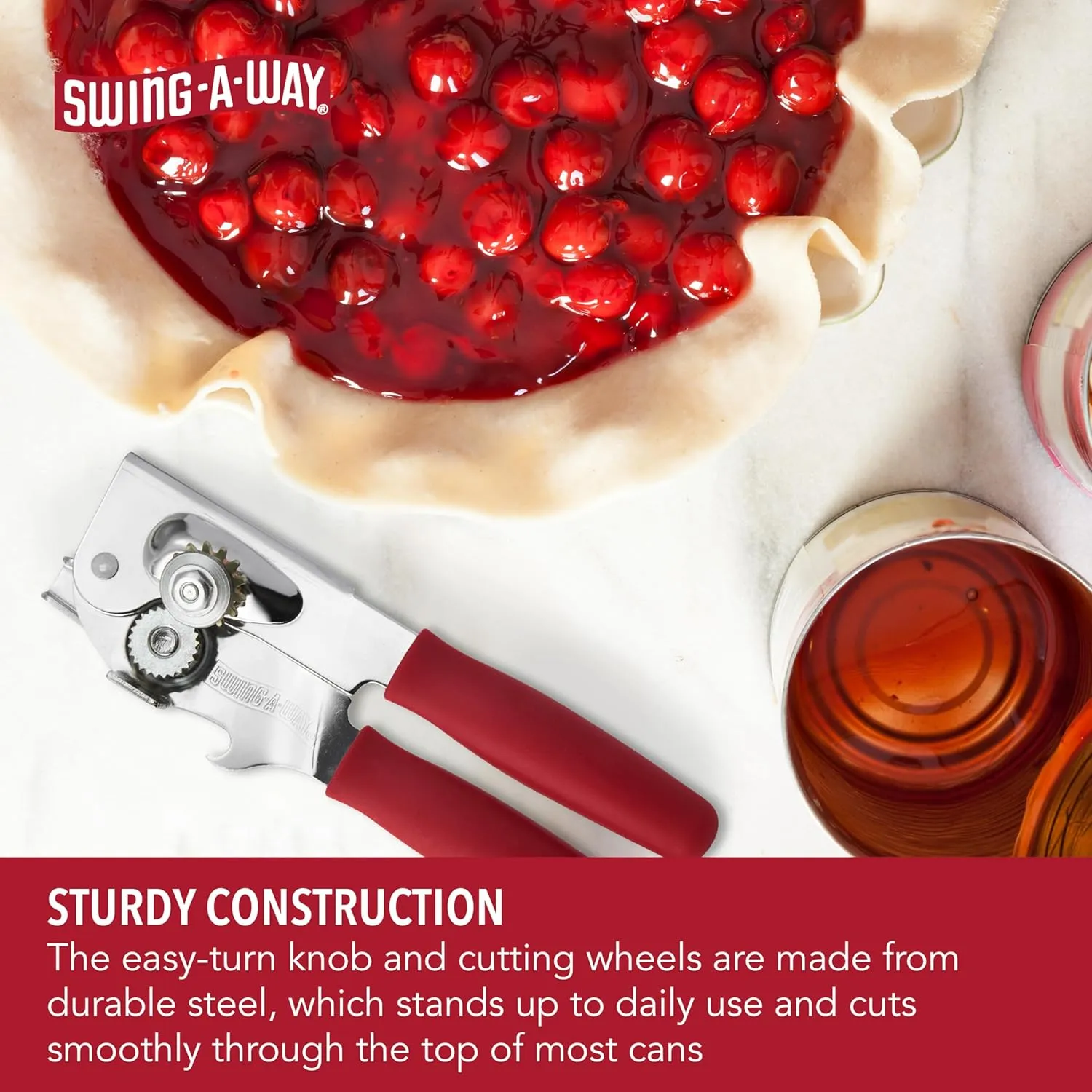 Swing-A-Way Red Portable Can Opener 7" 1pc
