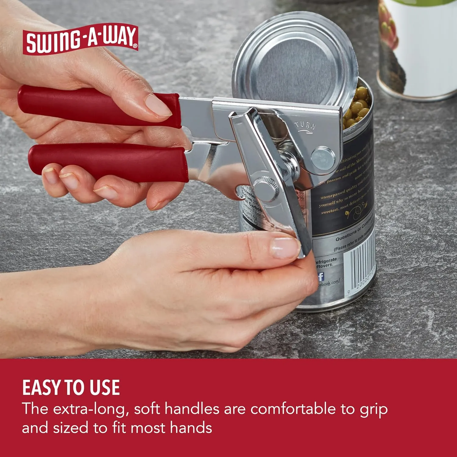 Swing-A-Way Red Portable Can Opener 7" 1pc
