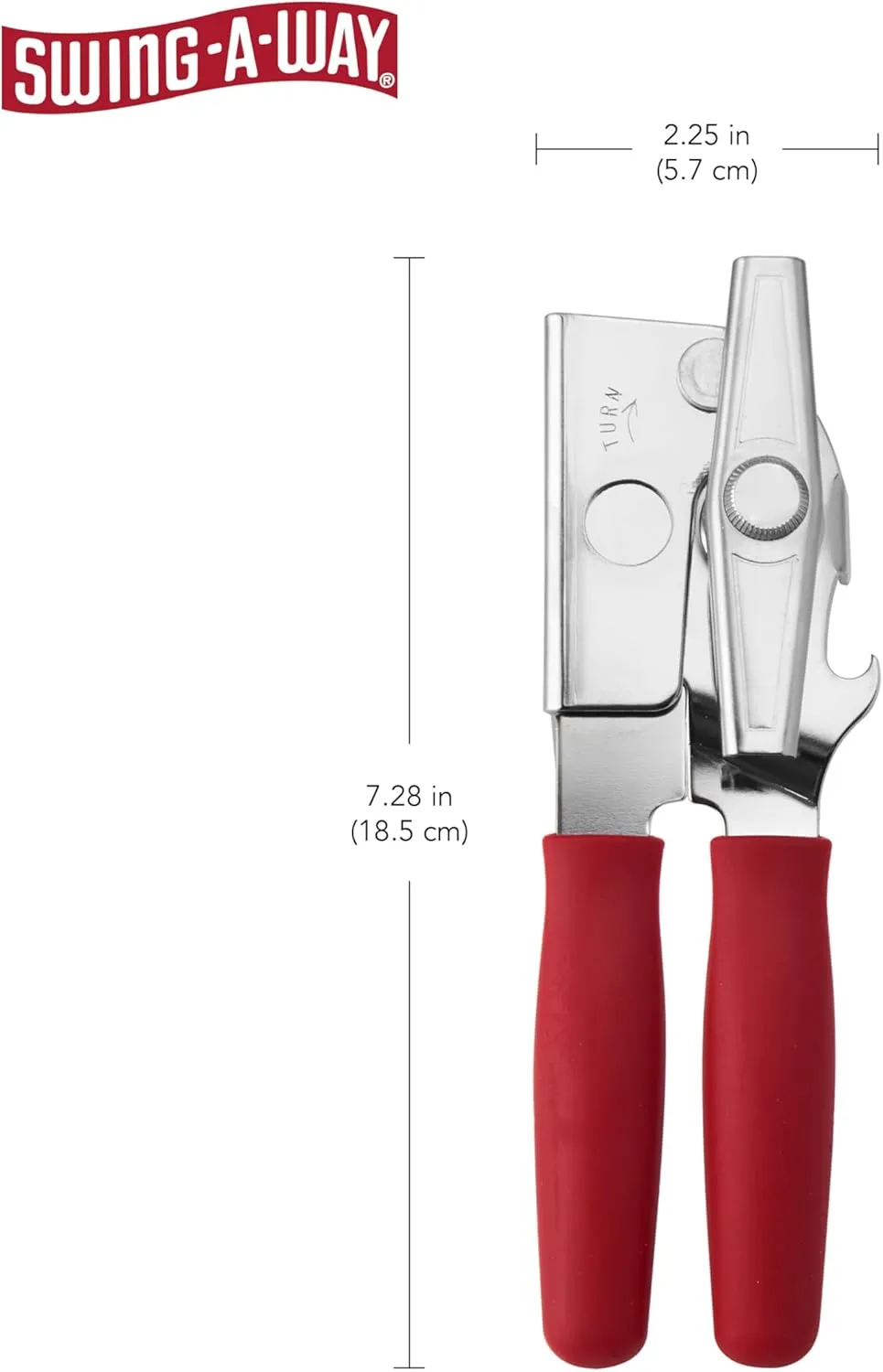 Swing-A-Way Red Portable Can Opener 7" 1pc