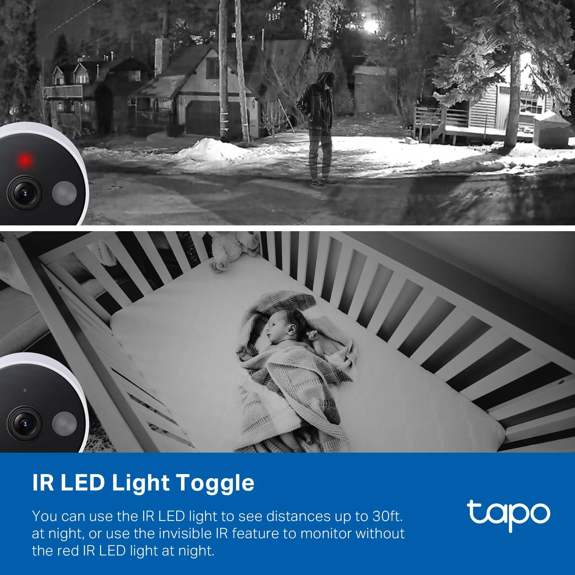 Tapo TP-Link 2K QHD Security Camera, Indoor/Outdoor,   ' , Color Night Vision, Free Person/Pet/Vehicle Detection, Invisible IR Mode, SD Storage, C120