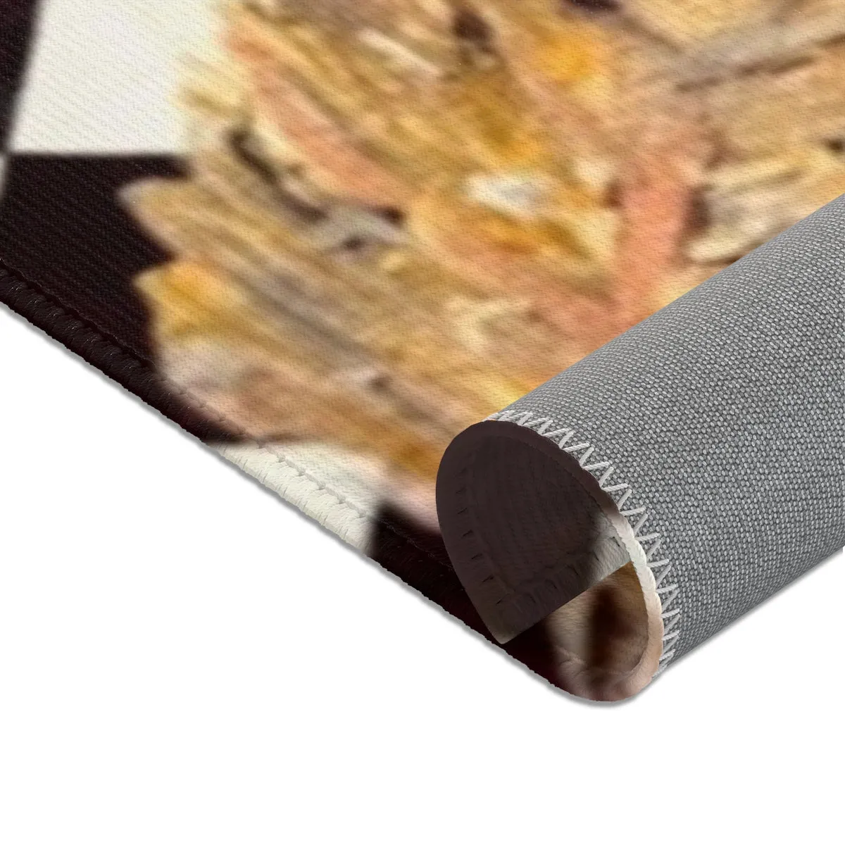The Golden Leaf Diamond Area Rugs