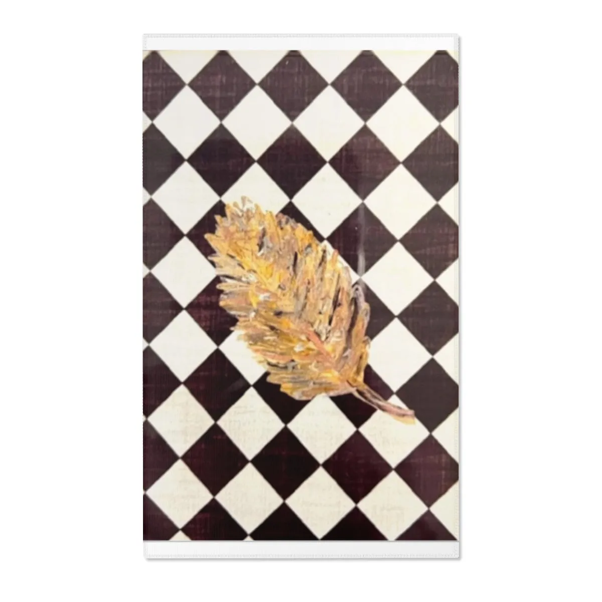 The Golden Leaf Diamond Area Rugs