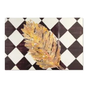 The Golden Leaf Diamond Area Rugs
