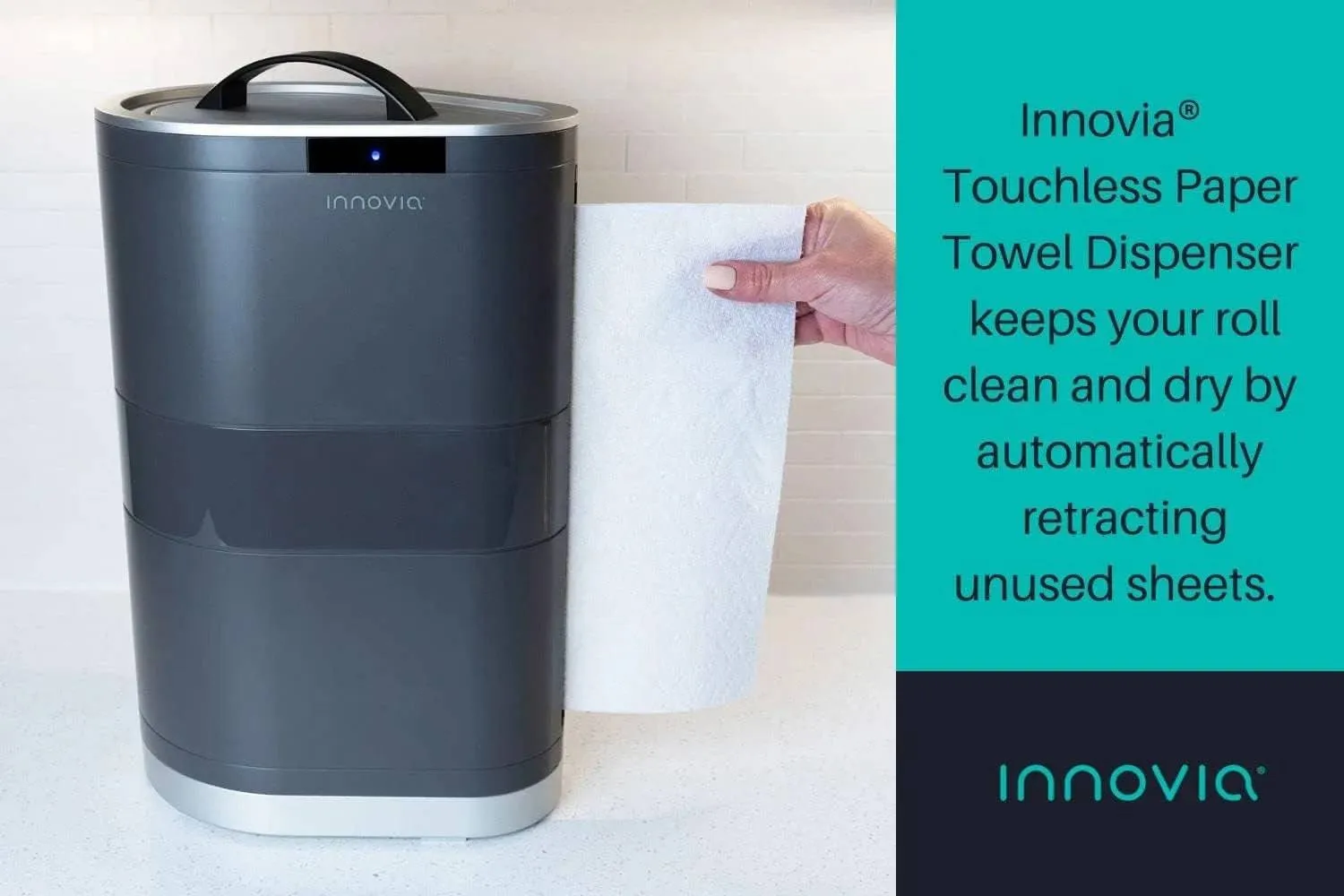 Touchless Paper Towel Dispenser for Countertops - The Ultimate Convenience in Bathroom & Kitchen Gadgets