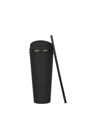 Travel Cup With Straw (Blue Color)