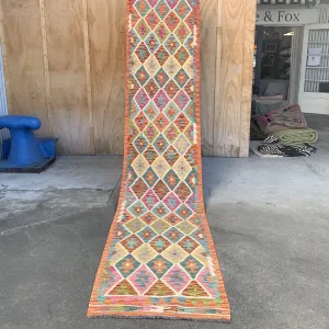 Veda 380x80cm Kilim Runner Rug
