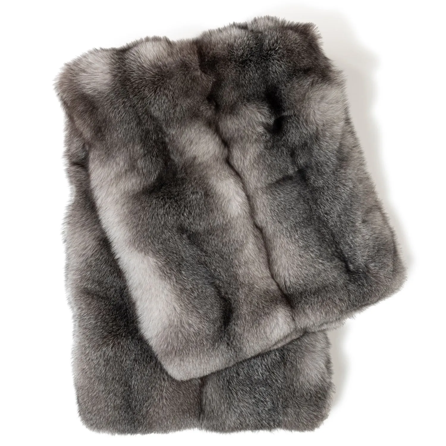 Volpe Dyed Finland Fur and Cashmere Throw
