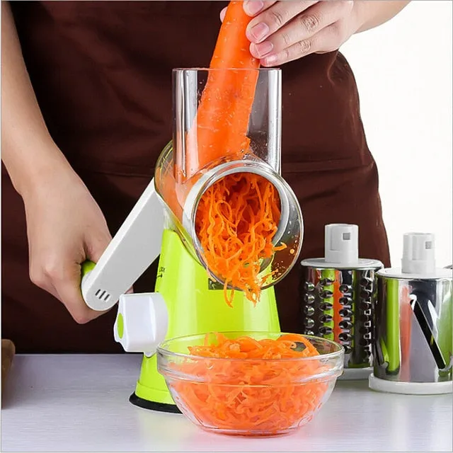 WALFOS Manual Vegetable Cutter Slicer Multifunctional Round Mandoline Slicer Potato Cheese Kitchen Gadgets Kitchen Accessories