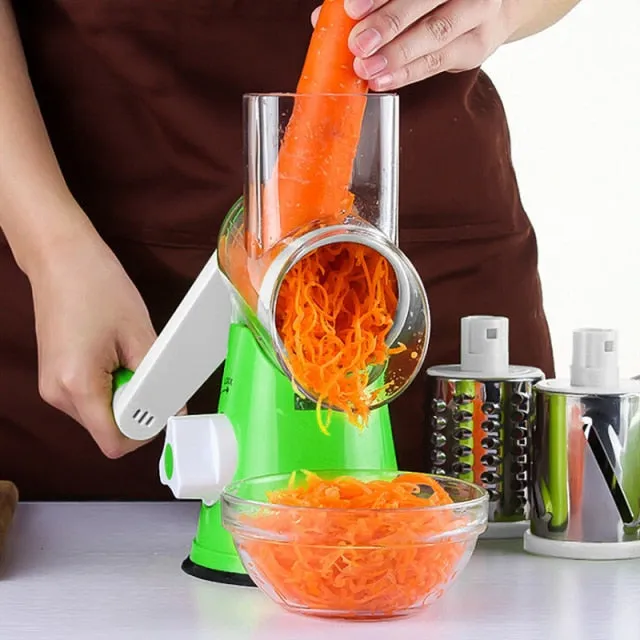 WALFOS Manual Vegetable Cutter Slicer Multifunctional Round Mandoline Slicer Potato Cheese Kitchen Gadgets Kitchen Accessories