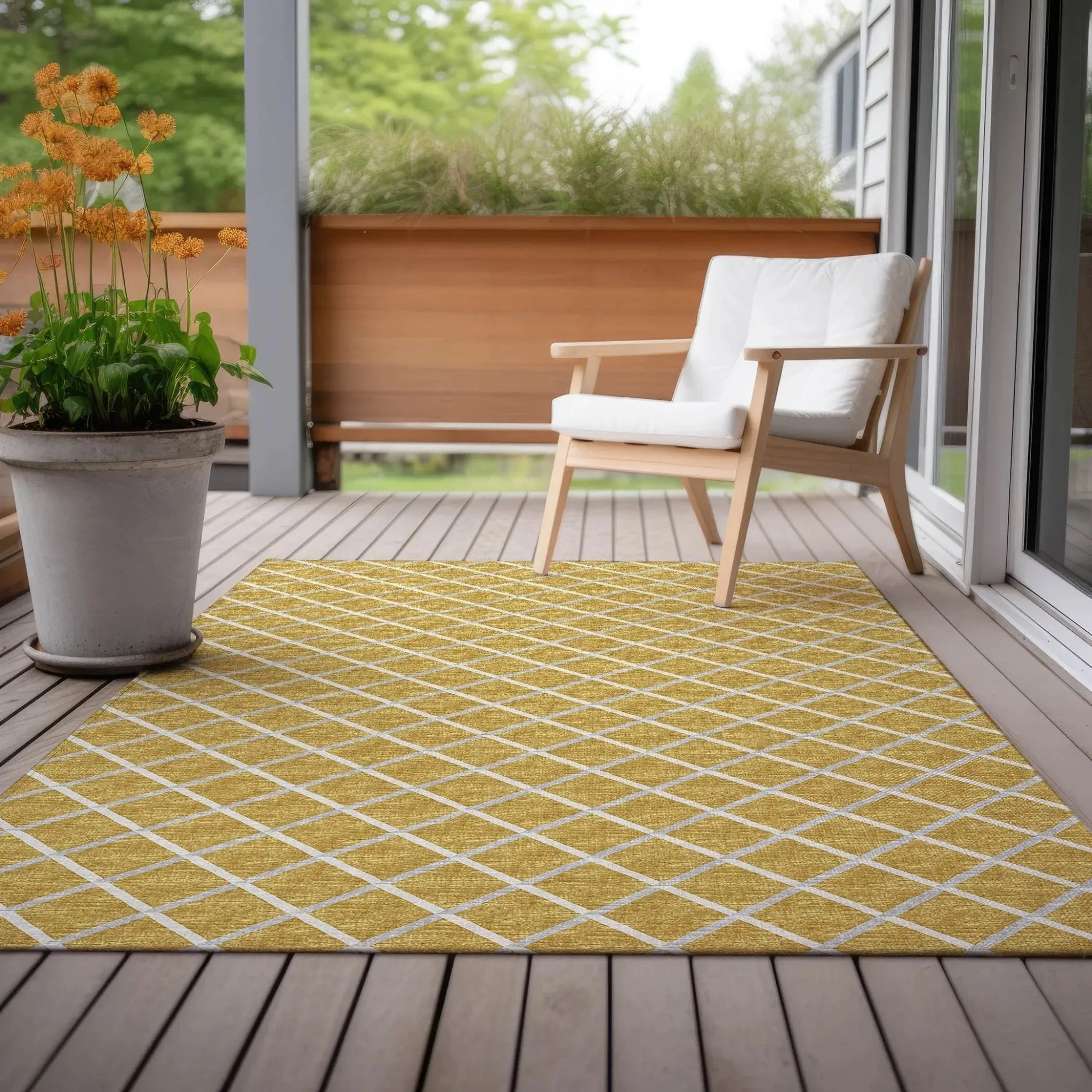 York YO1 Gold Rug