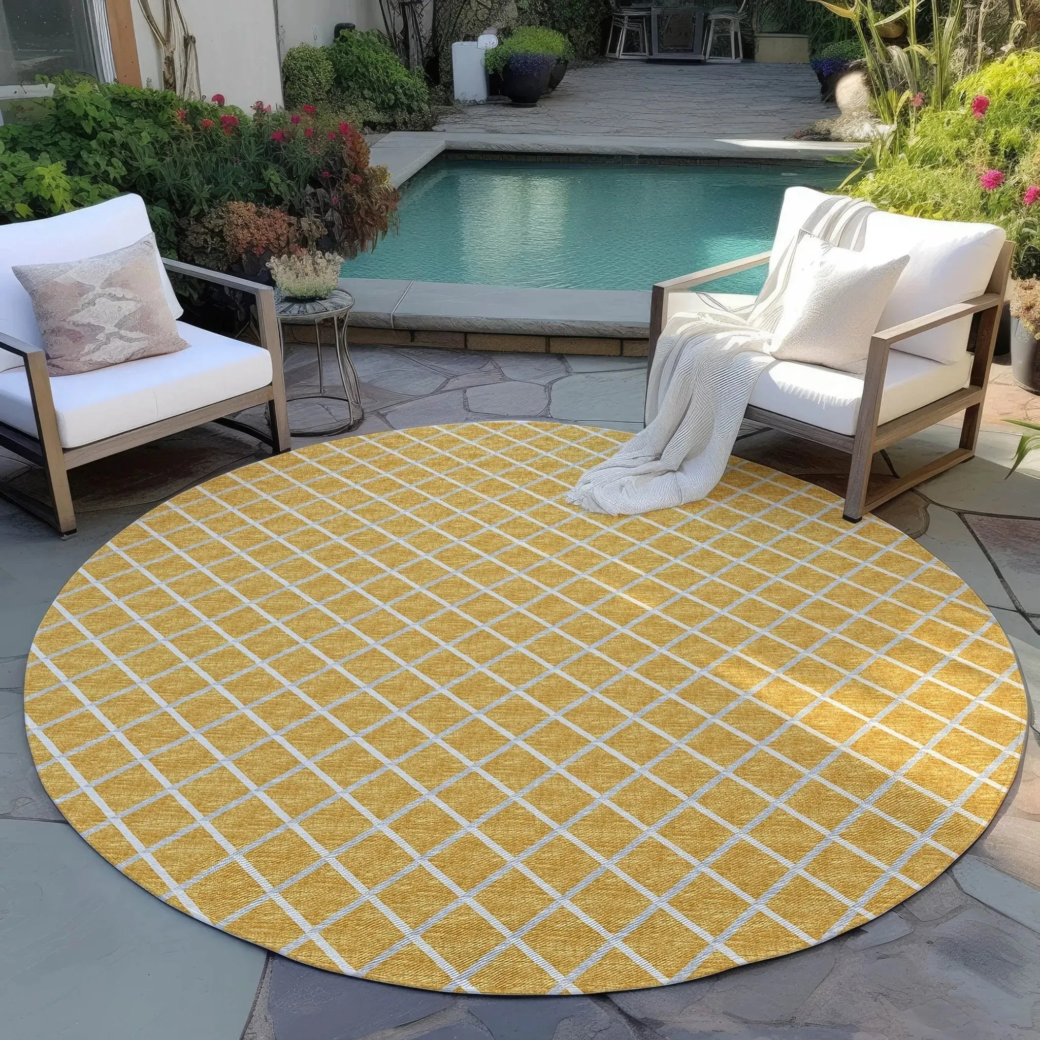York YO1 Gold Rug