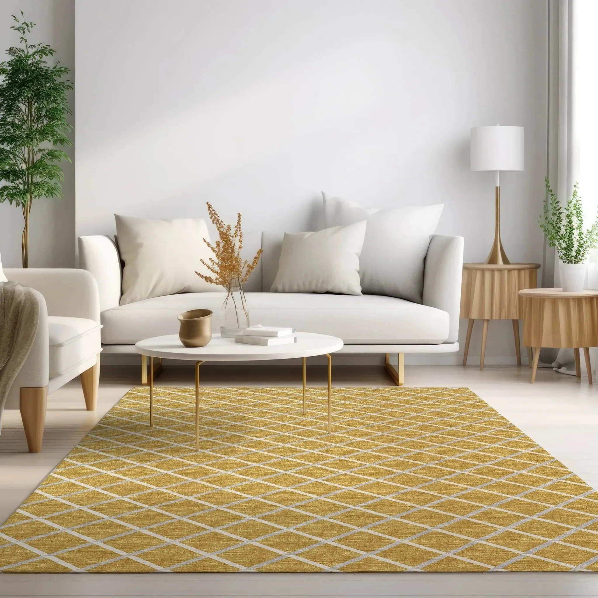 York YO1 Gold Rug