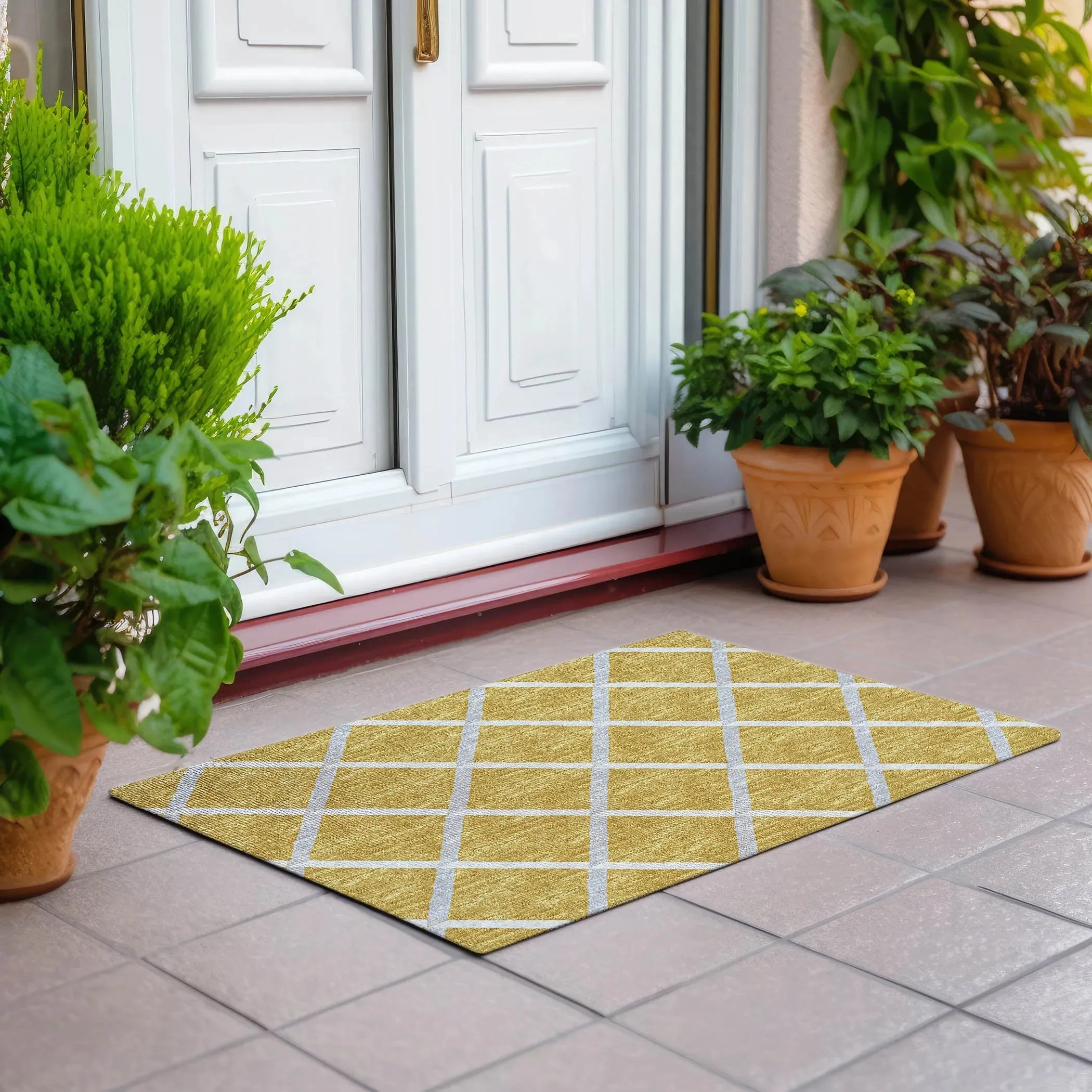 York YO1 Gold Rug