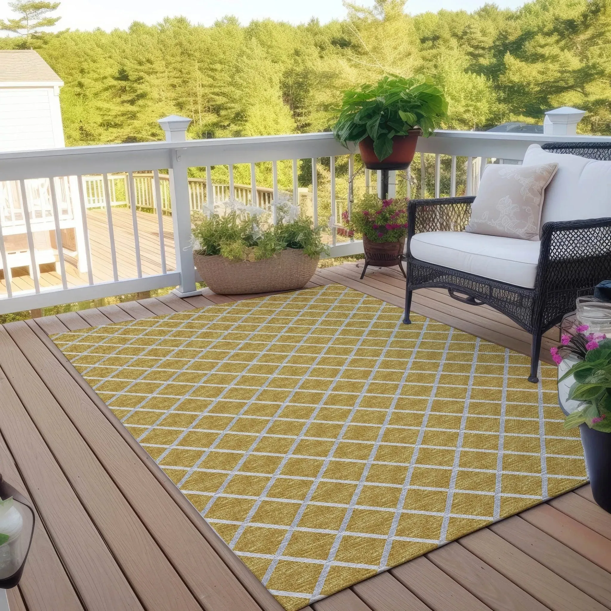 York YO1 Gold Rug