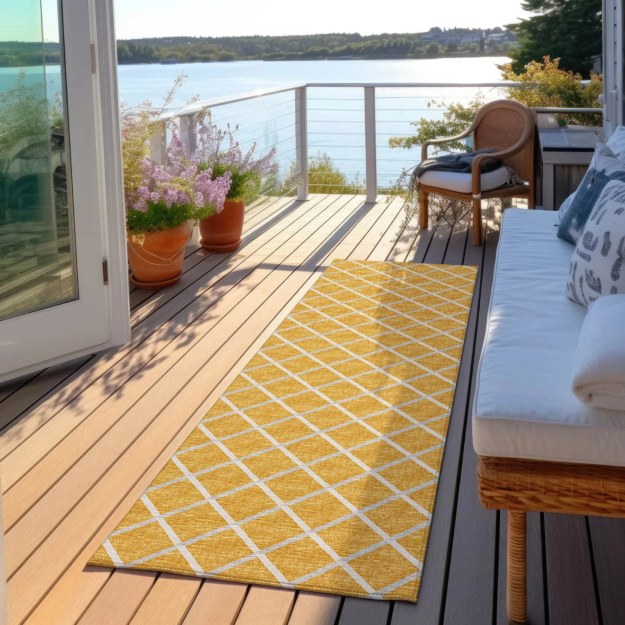 York YO1 Gold Rug
