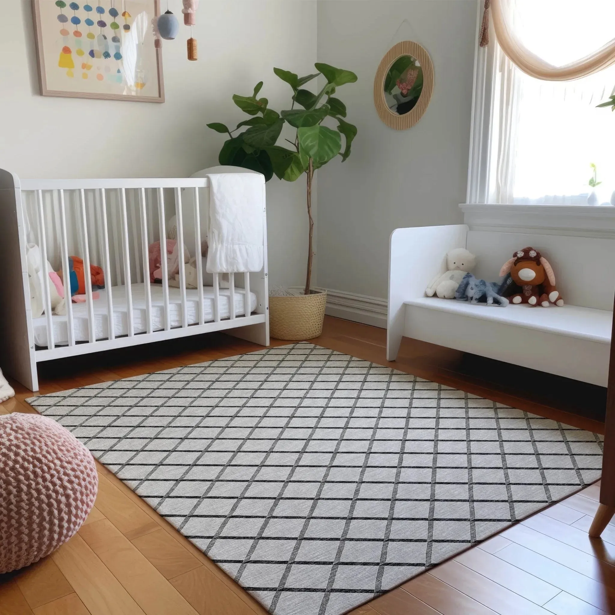 York YO1 Grey Rug