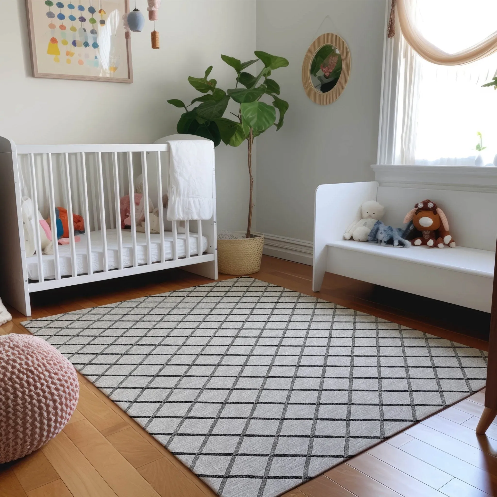 York YO1 Grey Rug