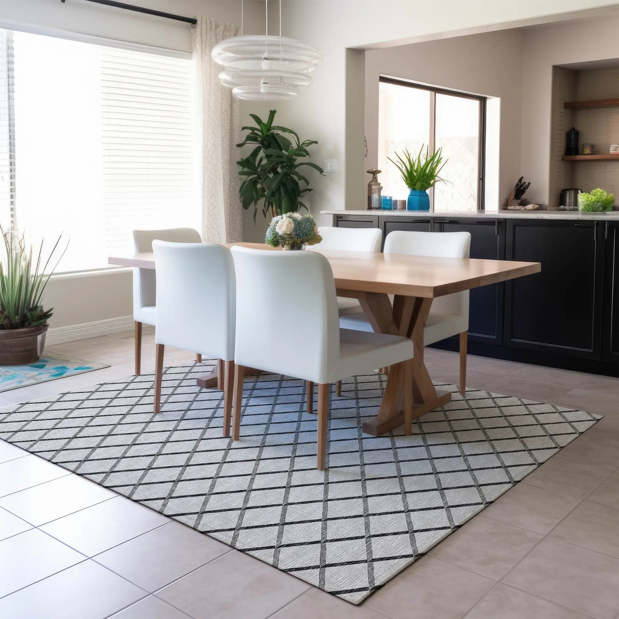 York YO1 Grey Rug