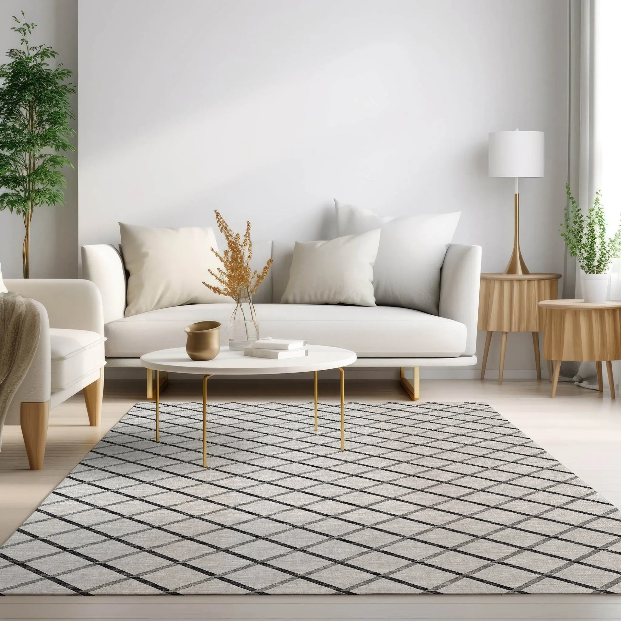York YO1 Grey Rug