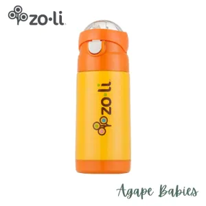 Zoli d.lite Vacuum Insulated Straw Drink Bottle 10oz - Orange